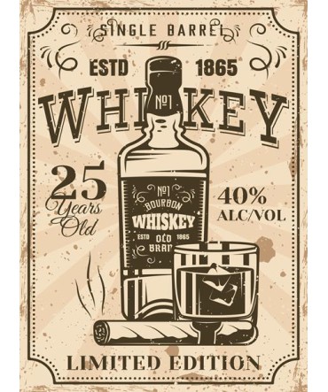 Bar Tema 21 - Ahşap Retro Tablo