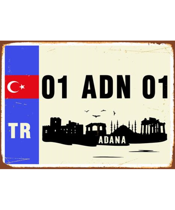 Adana Tablosu 11 - Ahşap Retro Tablo