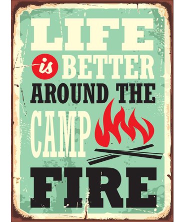 Amerikan Teneke Görünümlü 49 - Ahşap Retro Tablo