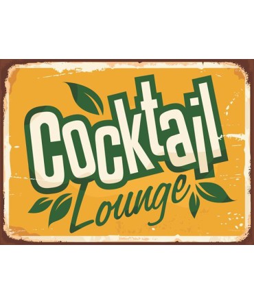 Amerikan Teneke Görünümlü 80 - Ahşap Retro Tablo