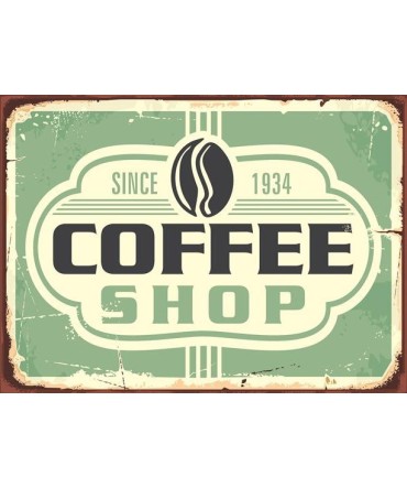 Kahve & Coffee 2 - Ahşap Retro Tablo