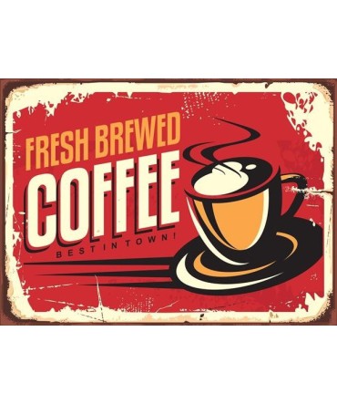 Kahve & Coffee 3 - Ahşap Retro Tablo