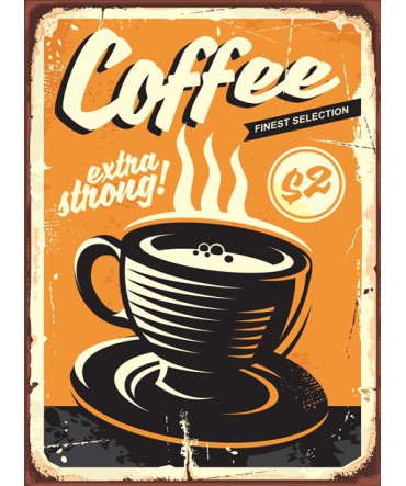 Kahve & Coffee 6 - Ahşap Retro Tablo