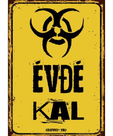 Covit-19 Temalı 2 - Ahşap Retro Tablo