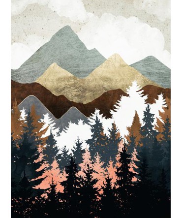 Doğa 1 - Ahşap Retro Tablo