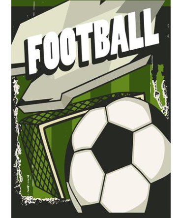 Futbol 18 - Ahşap Retro Tablo