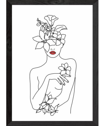 Line Retro Tablo 1 - Ahşap Retro Tablo