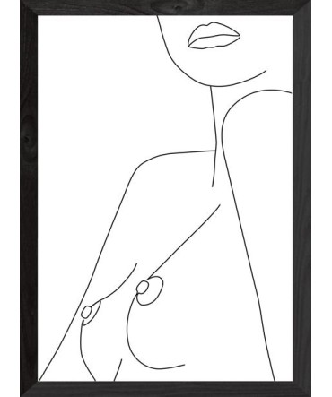 Line Retro Tablo 13 - Ahşap Retro Tablo