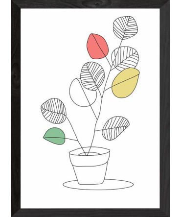 Line Retro Tablo 2 - Ahşap Retro Tablo