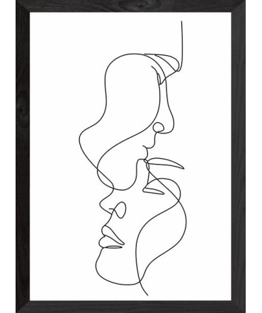 Line Retro Tablo 6 - Ahşap Retro Tablo