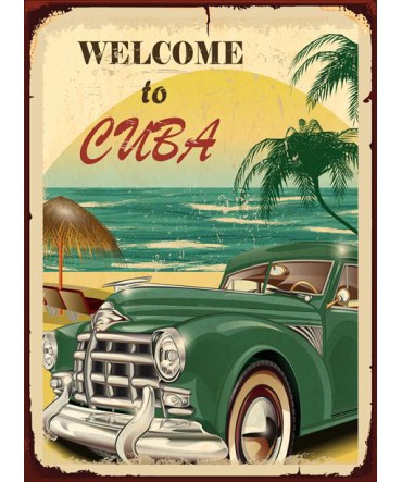 Otomobil 11 - Ahşap Retro Tablo