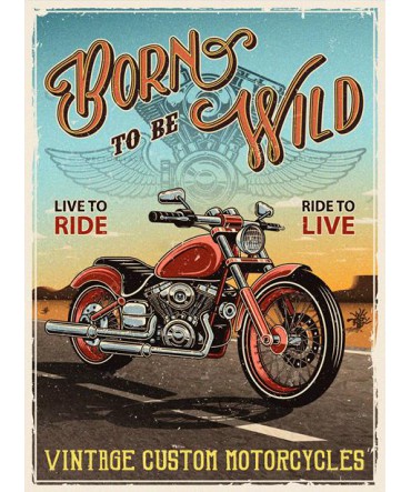 Otomobil 33 - Ahşap Retro Tablo