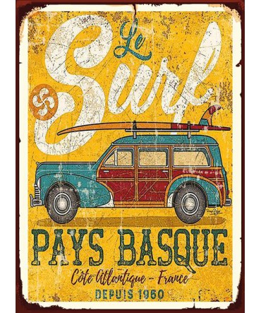 Otomobil 9 - Ahşap Retro Tablo