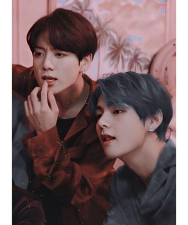 K-Pop Temalı Tablo 7 - Ahşap Retro Tablo