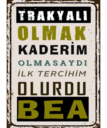 Trakya Tablosu 31 - Ahşap Retro Tablo