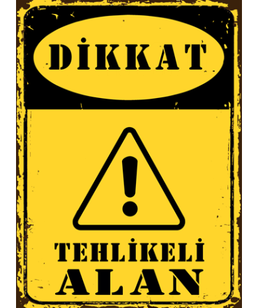 Türkçe Sözlü 106 - Ahşap Retro Tablo