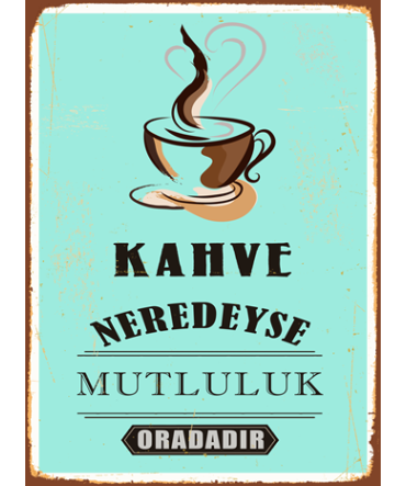 Türkçe Sözlü 114 - Ahşap Retro Tablo