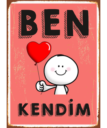 Türkçe Sözlü 117 - Ahşap Retro Tablo