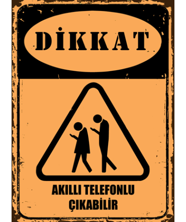 Türkçe Sözlü 131 - Ahşap Retro Tablo