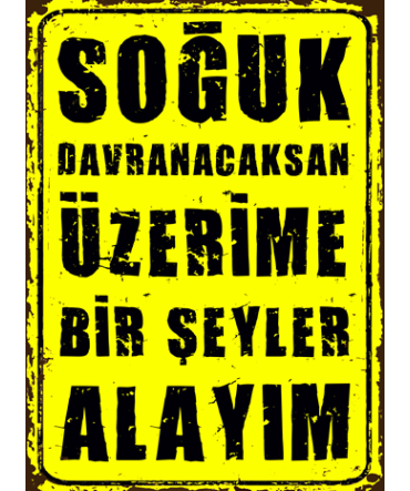 Türkçe Sözlü 139 - Ahşap Retro Tablo