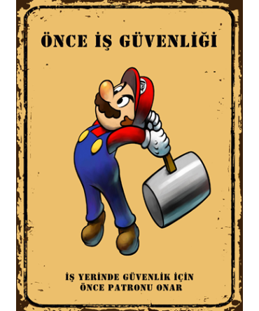 Türkçe Sözlü 19 - Ahşap Retro Tablo