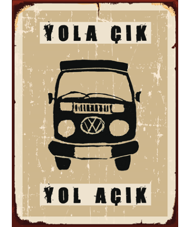 Türkçe Sözlü 75 - Ahşap Retro Tablo