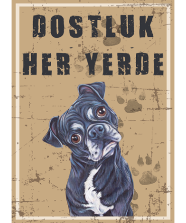 Türkçe Sözlü 88 - Ahşap Retro Tablo