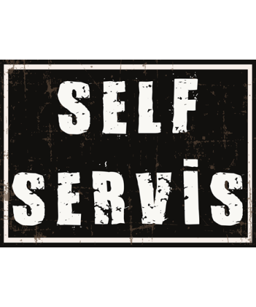 Türkçe Sözlü 91 - Ahşap Retro Tablo