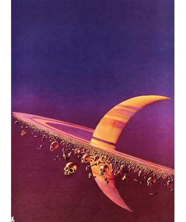 Uzay 14 - Ahşap Retro Tablo