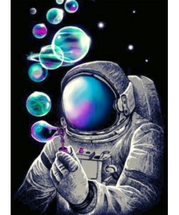 Uzay 15 - Ahşap Retro Tablo