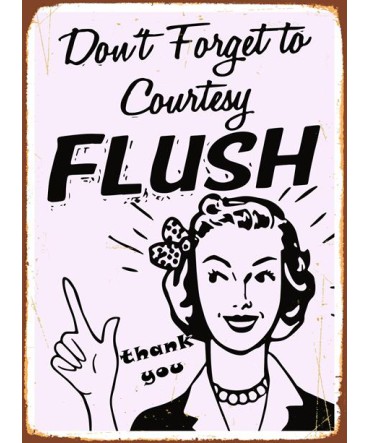 WC Tablo 10 - Ahşap Retro Tablo