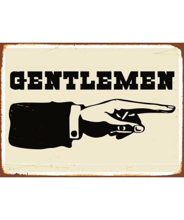 WC Tablo 8 - Ahşap Retro Tablo