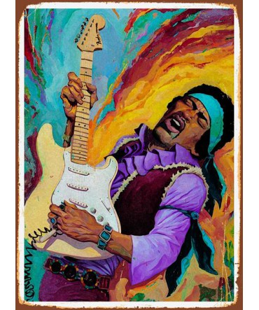 Yabancı Müzisyenler ve Gruplar 50 - Ahşap Retro Tablo