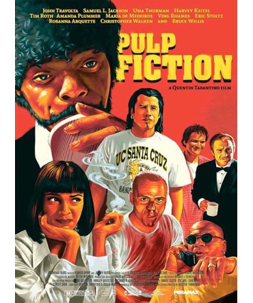 Yabancı Sinema Dizi 9 - Ahşap Retro Tablo