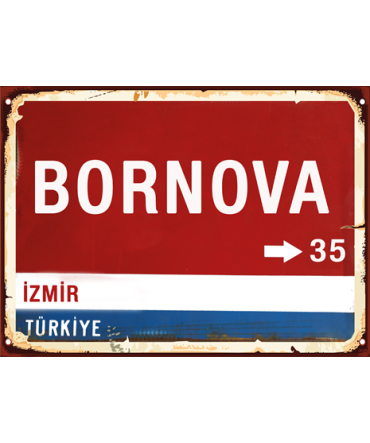 Yön Tabelası 20 - Ahşap Retro Tablo